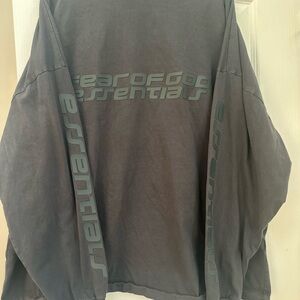 Fear of God Essentials Gray long sleeve Tshirt